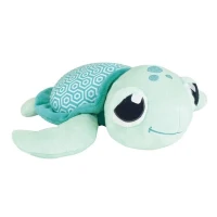 Ma Petite Carapace Peluche Tortue Lumineuse Naturelle +/- 25 cm - JEMINI - Chargeable a la lumiere, fonctionne sans pile.(m-4)