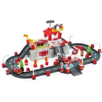 ECOIFFIER Abrick 1349 - Baril circuit pompiers - 18 mois - Au feu les pompiers(m-1)