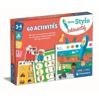 CLEMENTONI - Mon stylo interactif - 60 activités éducatives - Stylos lumineux et sonore - Fabriqué en Italie(m-1)