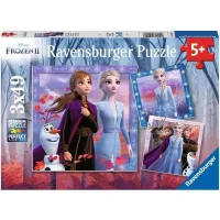 Puzzles 3x49 pieces La Reine des Neiges 2, Le voyage commence, Des 5 ans, Ravensburger(m-2)