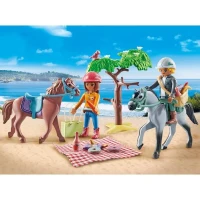 PLAYMOBIL 71470 Amélia et Ben avec chevaux - Horses of Waterfall - 2 personnages et 2 chevaux - Des 4 ans(m-2)