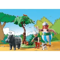 PLAYMOBIL 71160 Astérix La chasse au sanglier, avec Astérix, Obélix et Idéfix, 52 pieces, Des 5 ans(m-2)
