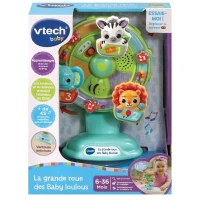 VTECH BABY - La Grande Roue des Baby Loulous - Roue musicale avec ventouse anti-chute - Vert/Multicolore(m-5)