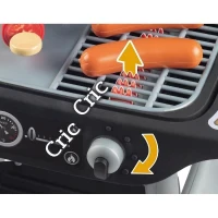Smoby - BBQ Grill - Barbecue pour enfant - 18 accessoires - Fonctions flammes rétractables et boutons sonores - Fabriqué en France(m-4)