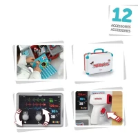 Smoby - Malette médicale  - Nombreux accessoires de médecin - Dés 3 ans - Fabriqué en France(m-2)