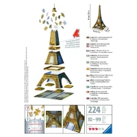 Puzzle 3D Tour Eiffel - Ravensburger - 216 pieces - sans colle - Architecture et monument(m-6)