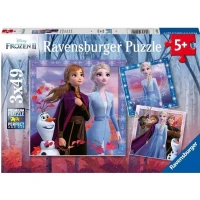 Puzzles 3x49 pieces La Reine des Neiges 2, Le voyage commence, Des 5 ans, Ravensburger(m-1)