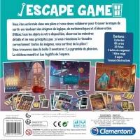 Clementoni - Escape Game - 3 pieces : Pharaon, Espace, Château - 1 a 8 joueurs(m-5)