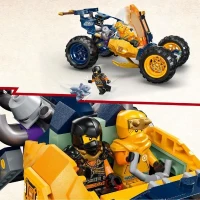 LEGO NINJAGO 71811 Le Buggy Tout-Terrain Ninja d'Arin, Set avec Dragon et 4 Minifigurines(m-3)