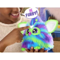 Furby Galaxie, peluche activée par la voix brille dans le noir, jouets interactifs, des 6 ans(m-4)