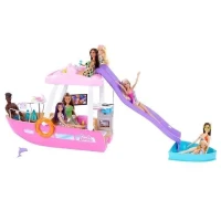 Barbie-Bateau de Reve-Coffret bateau, piscine, toboggan, accessoires HJV37(m-1)