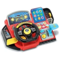 Simulateur de conduite pour enfant - VTECH Super Console Turbo Pilote - Écran couleur et 20 jeux inclus(m-1)