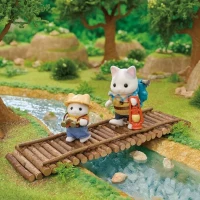 Figurines Articulées - SYLVANIAN FAMILIES - Fils et Bébé Chat Latté - Aventure en Foret Secrete(m-4)