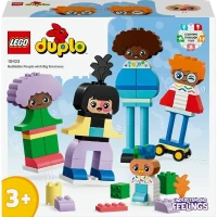 LEGO 10423 DUPLO Ma Ville Personnages a Construire aux Différentes Émotions, Jouet avec 71 Briques avec 5 Personnages(m-6)