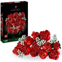 LEGO 10328 Icons Le Bouquet de Roses, Fleurs Artificielles pour Décorer, Cadeau de Saint-Valentin pour Adultes(m-1)