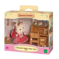 Bureau pour enfant Sylvanian Families - Soeur Lapin Chocolat - Accessoires inclus(m-4)