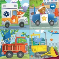 Puzzle Progressif Animaux Sauvages - EDUCA - Moins de 100 pieces - Pour Enfant(m-2)