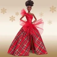 BARBIE Poupée joyeux noël brune HRM62(m-5)
