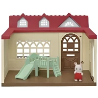 Maison miniature - SYLVANIAN FAMILIES - La Maison Framboise - Pour bébé - Marron - Rouge, marron et beige(m-1)
