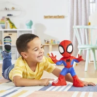 Spidey danse et rampe, peluche interactive avec musique et sons, jouets de super-héros a partir de 3 ans, Spidey et ses Amis Extraor(m-3)