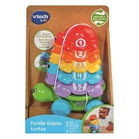 VTECH-FAMILLE EMPILO TORTUE (PLASTIQUE REUTILISE)(m-6)