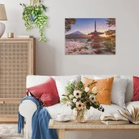 Puzzle 1000 pieces Cerisiers en fleurs du Mont Fuji, Adultes et enfants, Des 14 ans, Puzzle de qualité supérieure, 12000582, Ravensb(m-4)