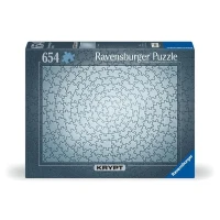 Puzzle 654 pieces Krypt Silver, Adultes & enfants des 14 ans, Challenge monochrome, 12000071, Ravensburger(m-2)