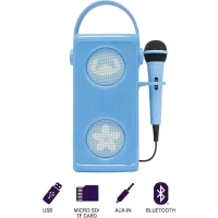 Lexibook - Enceinte Bluetooth Stitch avec micro - Effets lumineux multicolores - Des 3 ans - Port de carte SD/TF - Des 3 ans(m-2)