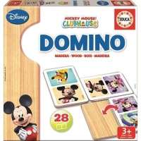 Jeu de domino en bois Mickey - EDUCA - Domino bois Mickey - Mixte - Enfant - Multicolore(m-1)