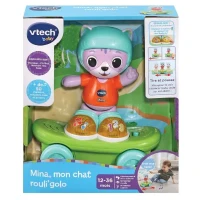 Jouet interactif - VTECH BABY - Mina, mon Chat Rouli'golo - Skateboard - Mixte - 12 mois+(m-3)