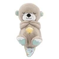 Fisher-Price - Ma Loutre Câlins Bonne Nuit - Peluche Veilleuse Bébé Musicale et Lumineuse - Jouet d'Eveil - Des la naissance FXC66(m-1)