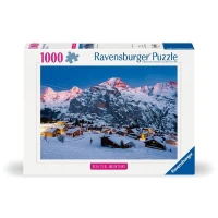 Puzzle 1000 pieces L‘Oberland bernois, Mürren (Highlights), Adultes & enfants, Des 14 ans, Puzzle de qualité supérieure, 12000254, R(m-1)