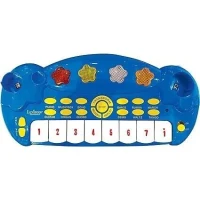 Lexibook - Batterie électronique pour enfant - Lumineuse - Complete avec clavier, cymbales et tabouret - Dés 3 ans(m-3)