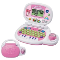 VTECH - Ordi P'tit Genius Ourson Rose - Ordinateur Éducatif Enfant - De 2 a 5 ans(m-2)