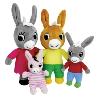 Coffret Peluche Trotro et Famille +/- 15 cm - JEMINI - Trotro, sa maman, son papa et sa petite soeur.(m-3)