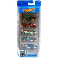 Coffret de 5 voitures Hot Wheels - Modele aléatoire - 400+ modeles - 15 thématiques 1806(m-3)