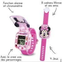 Montre-Jeu Interactive de Minnie - VTECH - Rose - Pour Enfant de 3 Ans et Plus(m-3)
