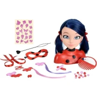 Tete a coiffer Miraculous Ladybug - BANDAI - Rouge - Licence Miraculous - Pour enfant a partir de 4 ans(m-1)
