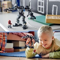 LEGO 76276 Marvel L'Armure Robot de Venom contre Miles Morales, Jouet de Construction avec Minifigurines(m-5)