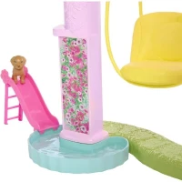Barbie-Maison de Reve-Maison de poupée 3 niveaux, piscine et toboggan HMX10(m-6)