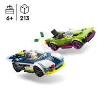 LEGO 60415 City La Course-Poursuite entre la Voiture de Police et la Super Voiture, Jouet avec Minifigurines, Cadeau Enfants(m-2)