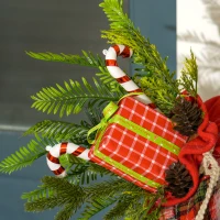 HOMCOM Animated Santa Claus, 133cm Tall Christmas Decoration with Sound Activated, Light Up Ornament, Laughing Effect and Festive Music for Party(m-8)