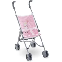 Accessoire poupon - COROLLE - Poussette canne rose pour poupon 30, 36 et 42cm - Des 3 ans(m-1)
