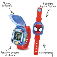 Montre-Jeu Interactive Spidey VTECH - Rouge et bleu - Pour enfant de 3 ans et plus(m-6)