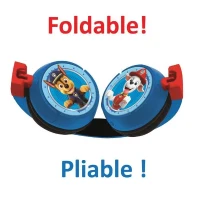 PAT' PATROUILLE - Casque 2 en 1 Bluetooth - Filaire confortable et pliable pour enfants avec limitation de son - LEXIBOOK(m-3)