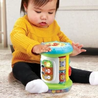 Rouleau d'activités interactif VTECH MAGI ROULEAU TAM-TAM 3 EN 1 pour bébé de 9 a 36 mois - Blanc/Multicolore(m-6)