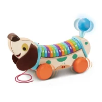 VTECH BABY - Play Green - Mon Chien ABC Interactif (Jouet Bois FSC)(m-1)
