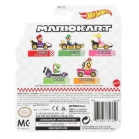 Hot Wheels - Véhicule Mario Kart (modele aléatoire) - Petite Voiture  - 3 ans et + GBG25(m-6)