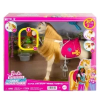 LES MYSTeRES DE BARBIE - a la Poursuite du Cheval Perdu Barbie et son cheval Tornade, HXJ42(m-2)