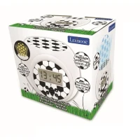 Réveil projecteur édition Football LEXIBOOK - Design 100% foot avec projection d'un ballon en 3 couleurs(m-5)